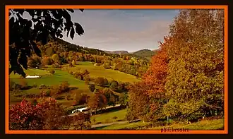 Vue sur l'Emm en automne.