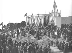 Pose de la première pierre le 28 décembre 1902