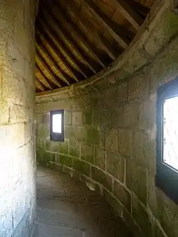 Coursive de la tour nord-ouest.