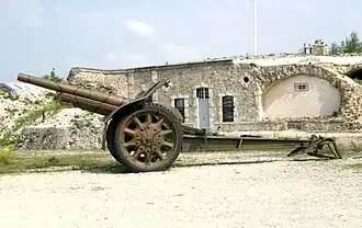 Canon de 105&nbsp;mm Schneider (fort de la Pompelle).