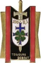 Insigne du 106e régiment d’infanterie de ligne