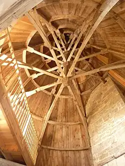 Charpente de la tour nord-ouest.