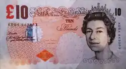 Billet de 10&nbsp;livres sterling.