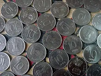 Des pièces de 10 Paisa