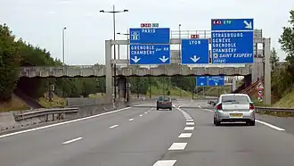 A43 à Lyon (Aire urbaine de Lyon)