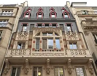 Détail de la façade.