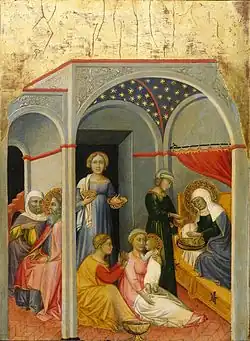 Andrea di Bartolo, Nativité de la Vierge, c. 1400, National Gallery of Art, Washington.