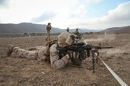 Marines au champ de tir, décembre 2014.