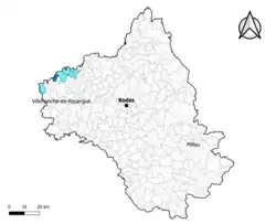 Balaguier-d'Olt dans l'intercommunalité en 2020.