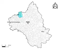 Boisse-Penchot dans l'intercommunalité en 2020.