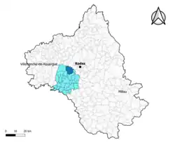 Moyrazès dans l'intercommunalité en 2020.