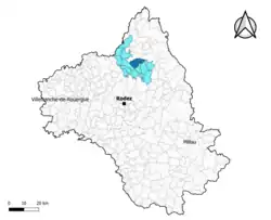 Le Nayrac dans le canton de Lot et Truyère en 2020.