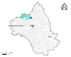 Saint-Félix-de-Lunel dans le canton de Lot et Dourdou en 2020.