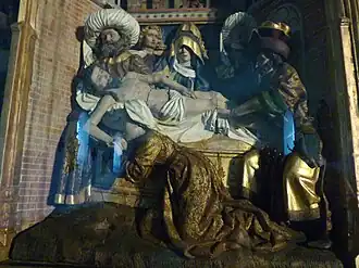 Le Retable de la Passion, la Mise au tombeau.