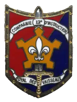 Insigne de la 12e&nbsp;compagnie du 43e&nbsp;régiment d'infanterie (vers 1990)