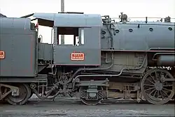 Détails d'une 141 R de la tranche 1 à 700 : Roues à rayons, bissel "Cole", châssis à longerons en barres.