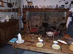 Cuisine traditionnelle flamande (Écomusée du Bommelaers-Wall).