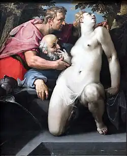 Cornelisz Van haarlem 1590, Suzanne et les Vieillards - Nurenberg, Allemagne
