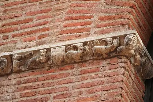 Détail de scènes de musique.