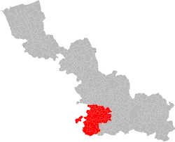 La seizième circonscription en 1958.