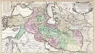 Description de l'image 1730 Ottens Map of Persia (Iran, Iraq, Turkey) - Geographicus - RegnumPersicum-ottens-1730.jpg.