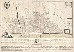 Plan de Londres, par Christopher Wren (1744)