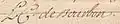Signature de Louis-Charles Ier