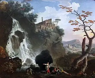 The Villa of Maecenas in Tivoli (1764), Berlin, musée de Bode.