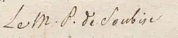 Signature de Charles de Rohan-Soubise