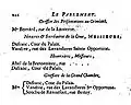 1772: Almanach Royal de 1772, page 222: Nicolas Félix Vandive, rue des Lavandières Sainte Opportune, figure parmi les deux "Notaires et Secrétaires de la Cour de Parlement" et parmi les "Greffiers de la Grand'Chambre".