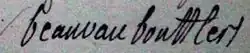 signature de Marie-Françoise-Catherine de Beauvau-Craon