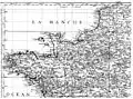 Carte de France de 1783 (partie Nord-Ouest).