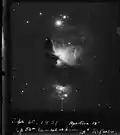 Photographie de la nébuleuse d'Orion prise en 1901 par George Willis Ritchey.