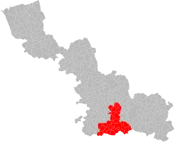 La dix-septième circonscription en 1958.