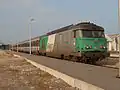 BB67400 qui tractaient les corail Paris-Dieppe (entre Rouen et Dieppe), avant que la liaison ne soit supprimée en 2011 (vue en gare de Dieppe).