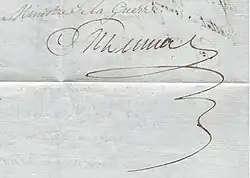 Signature de Mathieu Dumas