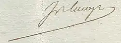 Signature de Jean-Baptiste Lacoste