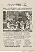 Grande célébration du mariage des seize rosières (1832)