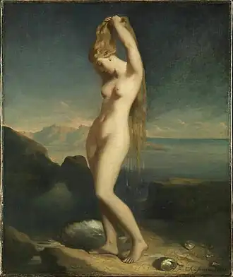Théodore Chassériau, Vénus anadyomène, 1839