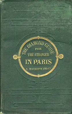 Couverture du Guide Joanne Diamond Guide for the Stranger in Paris, 1867, Paris : Hachette.
