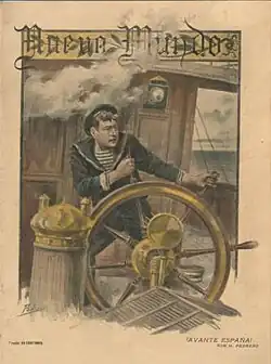 « Avante España » (Nuevo Mundo, 1898).