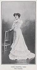 Luisa Chaffer, photographie publiée dans la revue El Teatro, 1er septembre 1904.