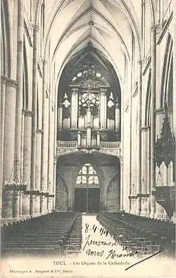 Grandes orgues Dupont de la cathédrale de Toul, 1909.