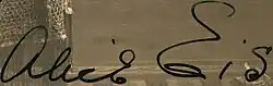 signature d'Alice Eis