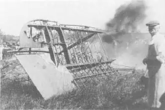 Accident de l'avion du sergent Mathié.