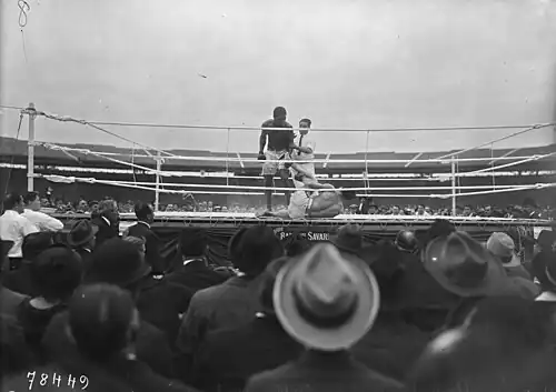 Georges Carpentier est au sol, il ne se relèvera pas.