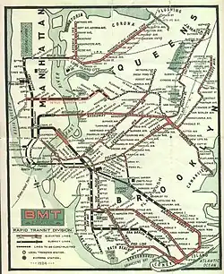 Carte ancienne du réseau du métro