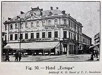 L'hôtel Europa dans les années 1930.