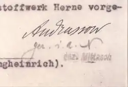 signature de Leonid Andrussow