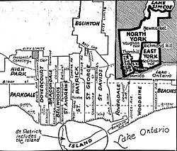 Circonscription après la redistribution de 1934